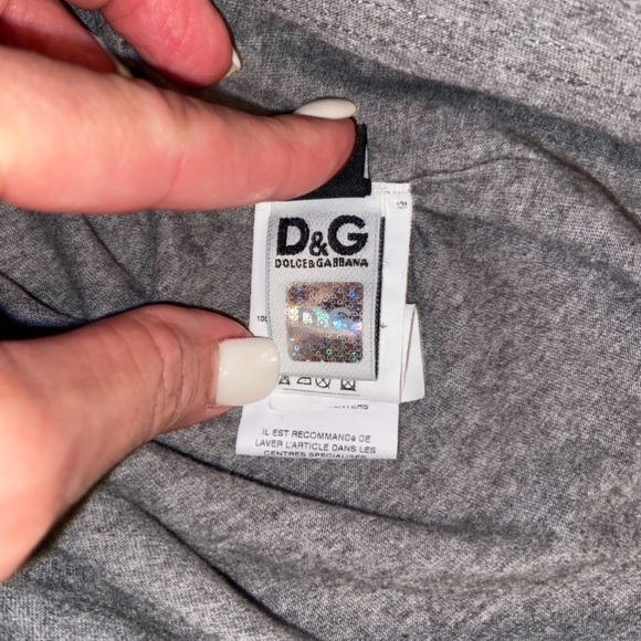 D&G Dolce & Gabbana Pearl Jeweled T-Shirt Size 36 - Picture 6 of 10